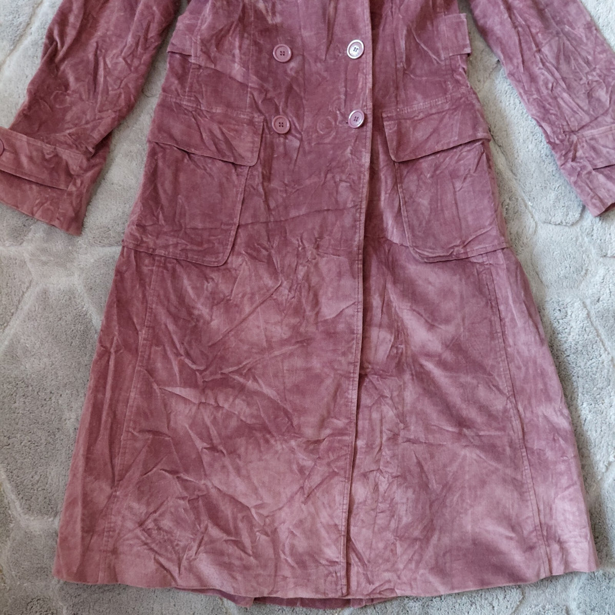 Kookai faux suede trench coat Size UK 14  FR 42 EURO 40 RRP £180