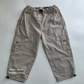 Capo Outwear Cargo Trousers Mens S Beige Straight Leg Cargo Outdoor