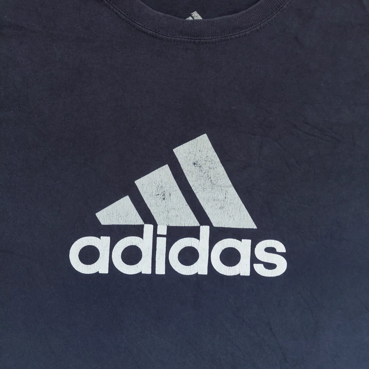 Adidas Men's Navy Logo T Shirt Size ? Graphic Cotton Tee