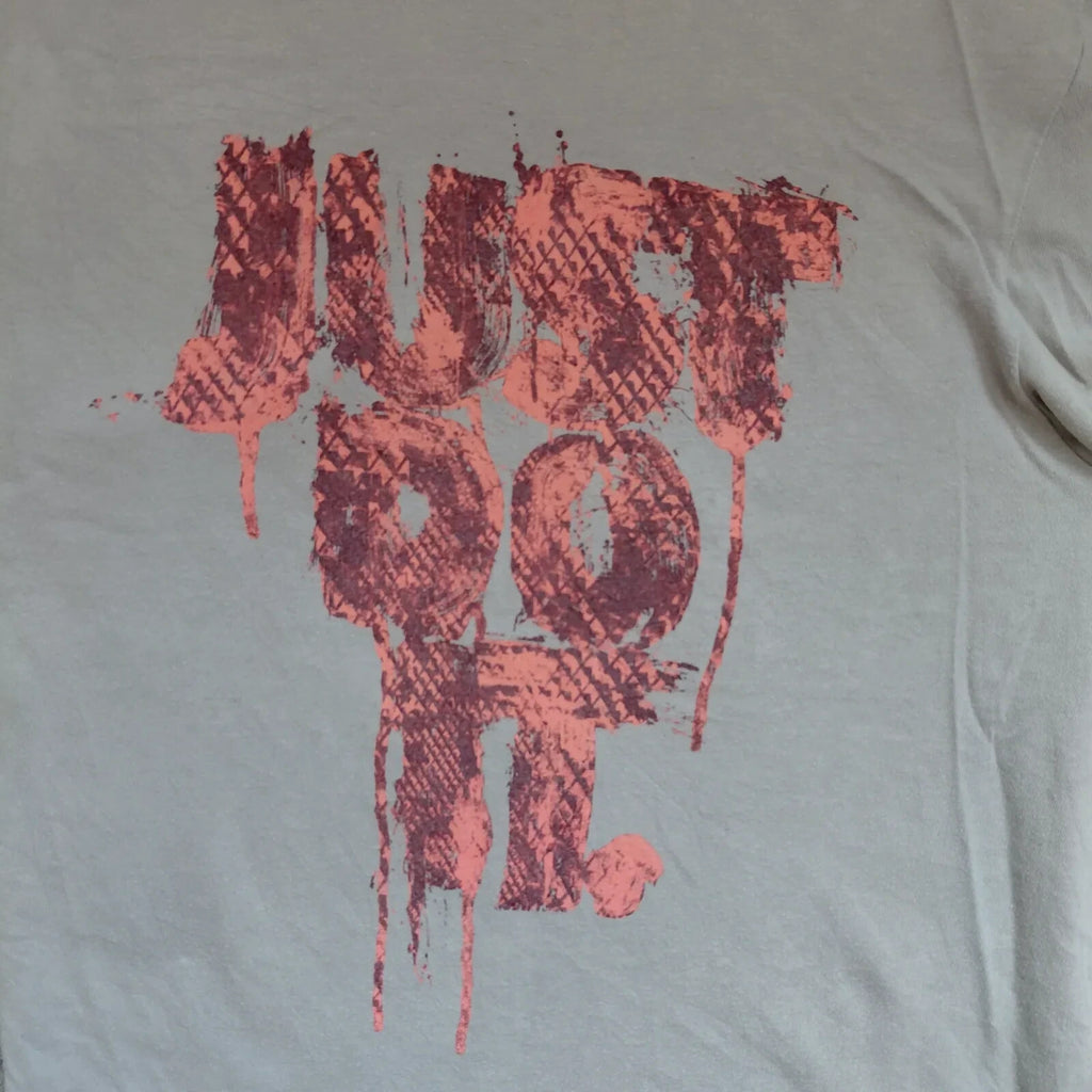 Nike Short Sleeve T Shirt Mens Small Grey Cotton Jersey Just Do It Graphic Logo