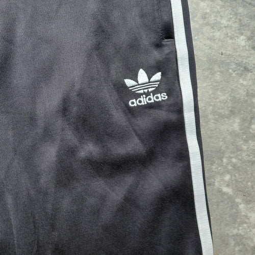 Adidas 3 Stripe Track Pants Mens XL Black Striped Logo Sportswear