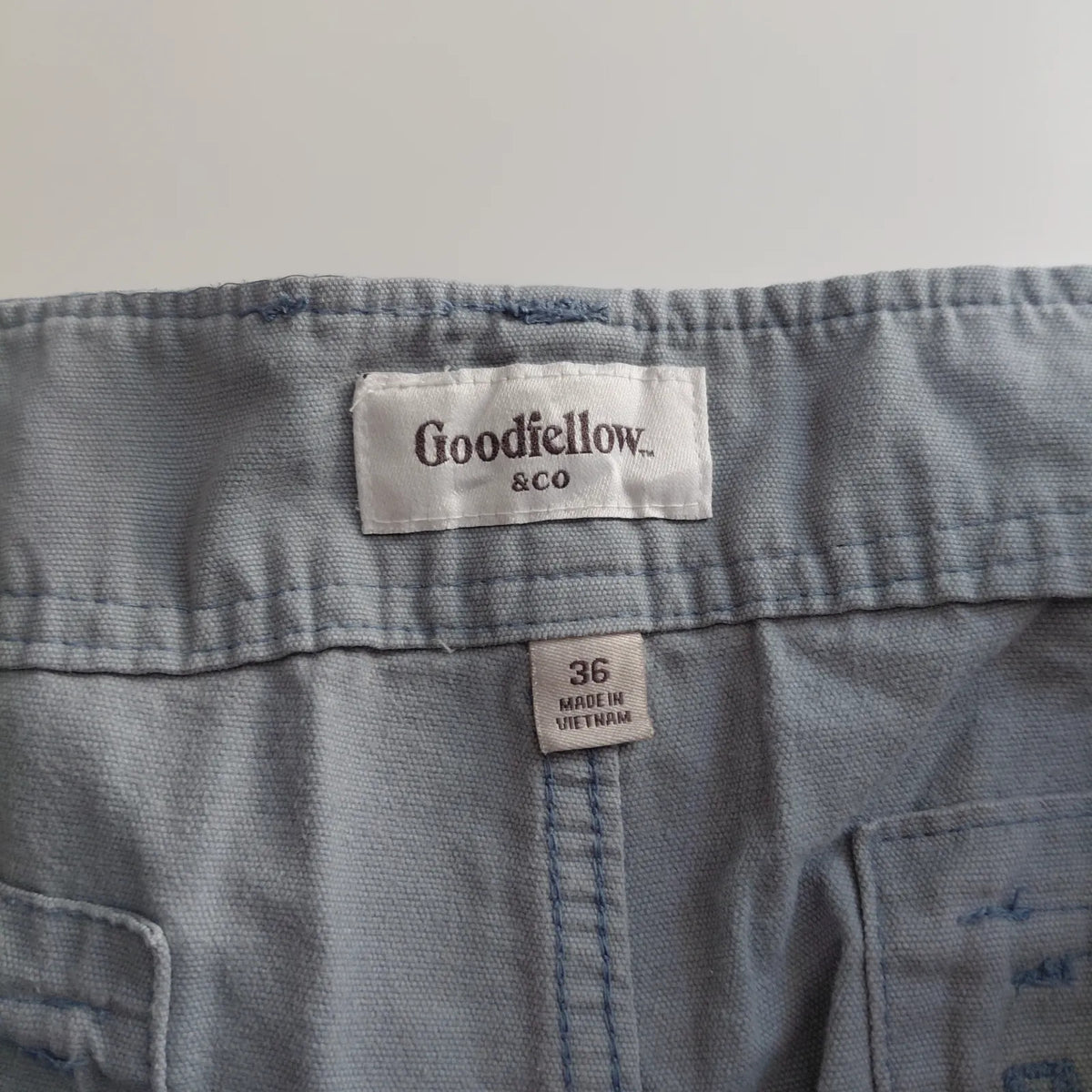 Goodfellow & Co Cargo Shorts Mens UK36 Grey Cotton Cargo Utility Workwear
