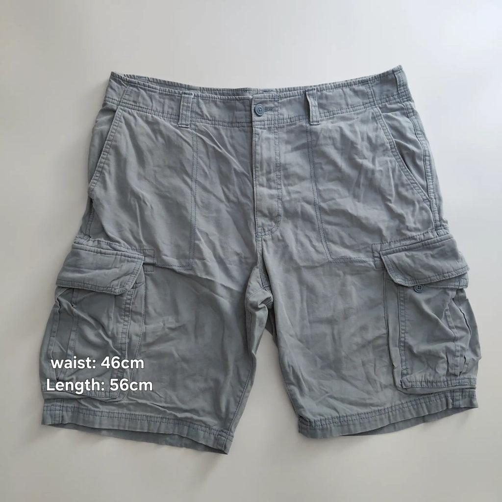 Goodfellow & Co Cargo Shorts Mens UK36 Grey Cotton Cargo Utility Workwear