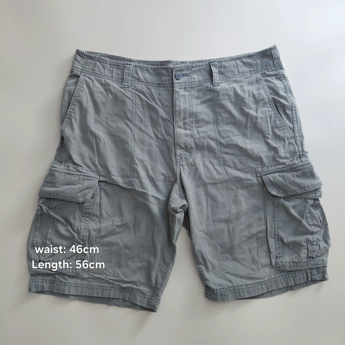 Goodfellow & Co Cargo Shorts Mens UK36 Grey Cotton Cargo Utility Workwear