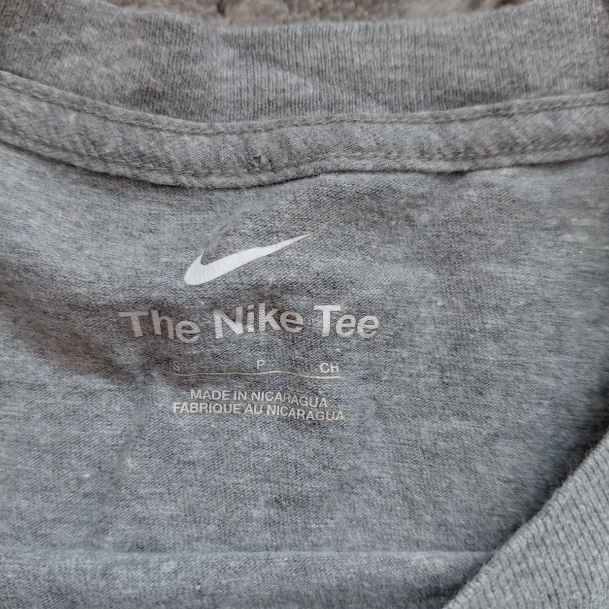 Nike The Nike Tee T Shirt Mens Small Grey Cotton Graphic Print Just Do It Logo