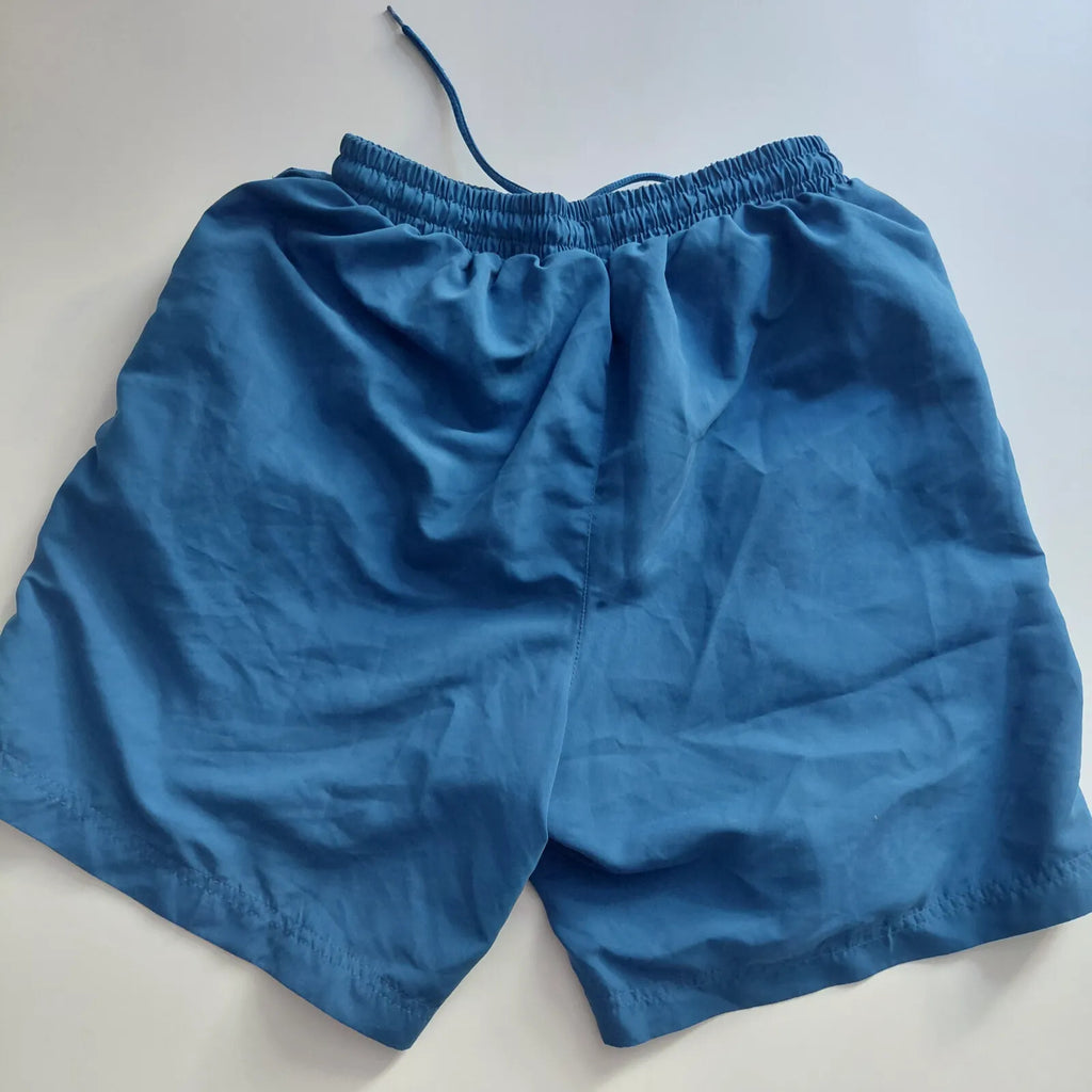 Slazenger Shorts UK S Blue Drawstring Waist Logo Sport Athletic