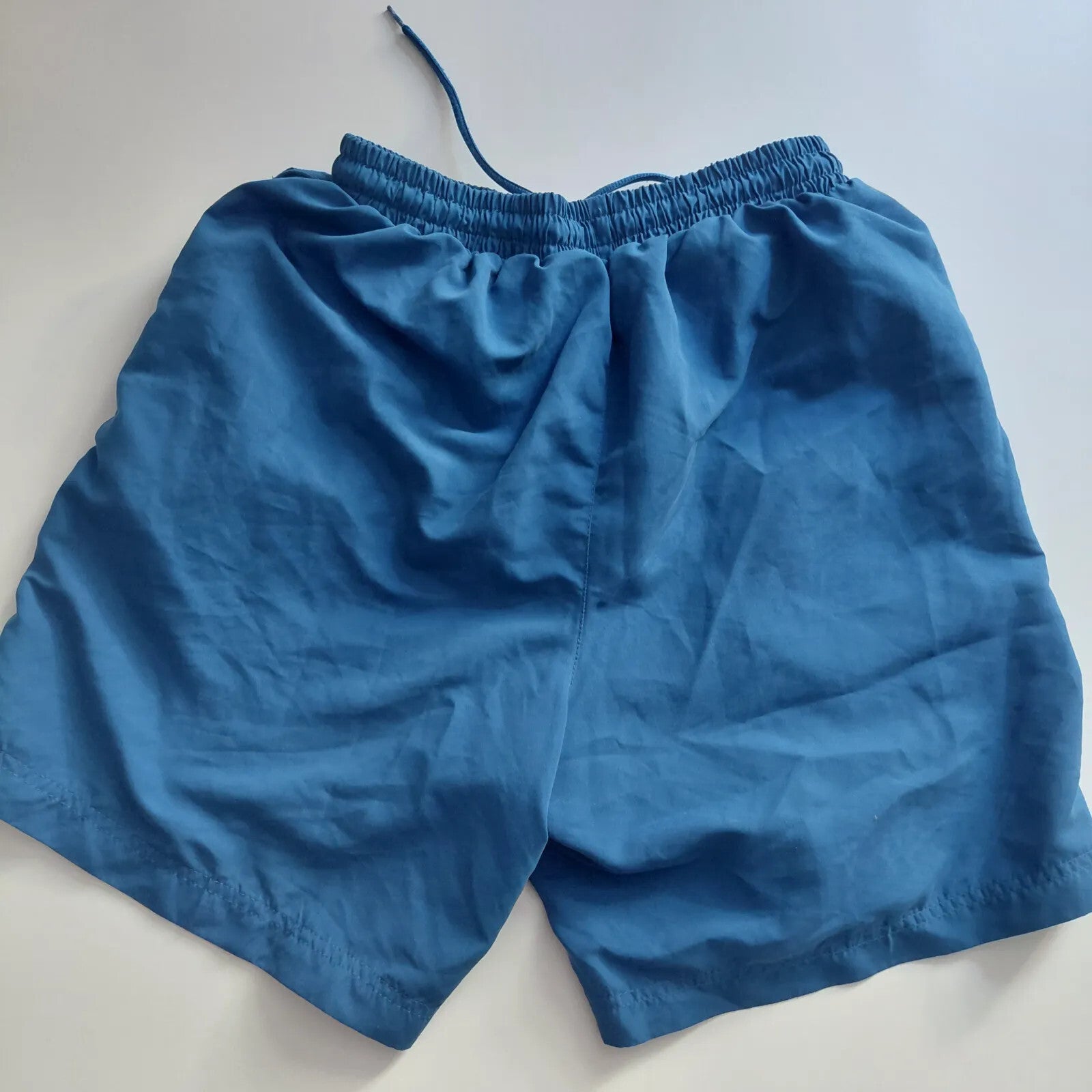 Slazenger Shorts UK S Blue Drawstring Waist Logo Sport Athletic