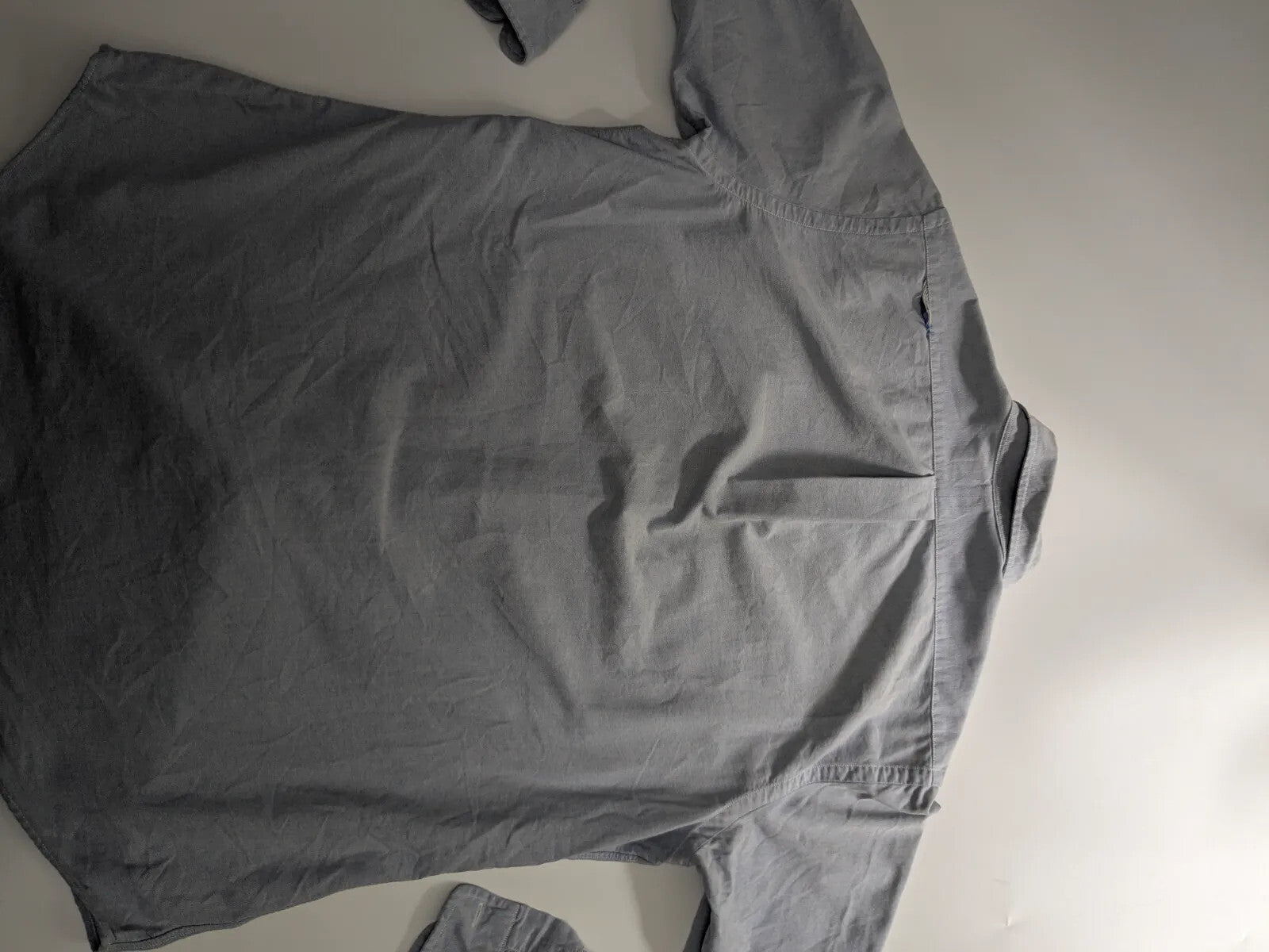 Ralph Lauren Shirt Mens Large Light Blue Cotton Embroidered Logo Custom Fit