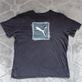 Puma Men's Black Logo T Shirt Size Large Crew Neck Cotton Graphic Tee