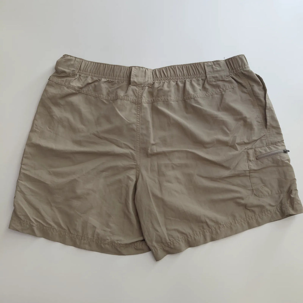 Columbia Cargo Shorts L Khaki Nylon Outdoor