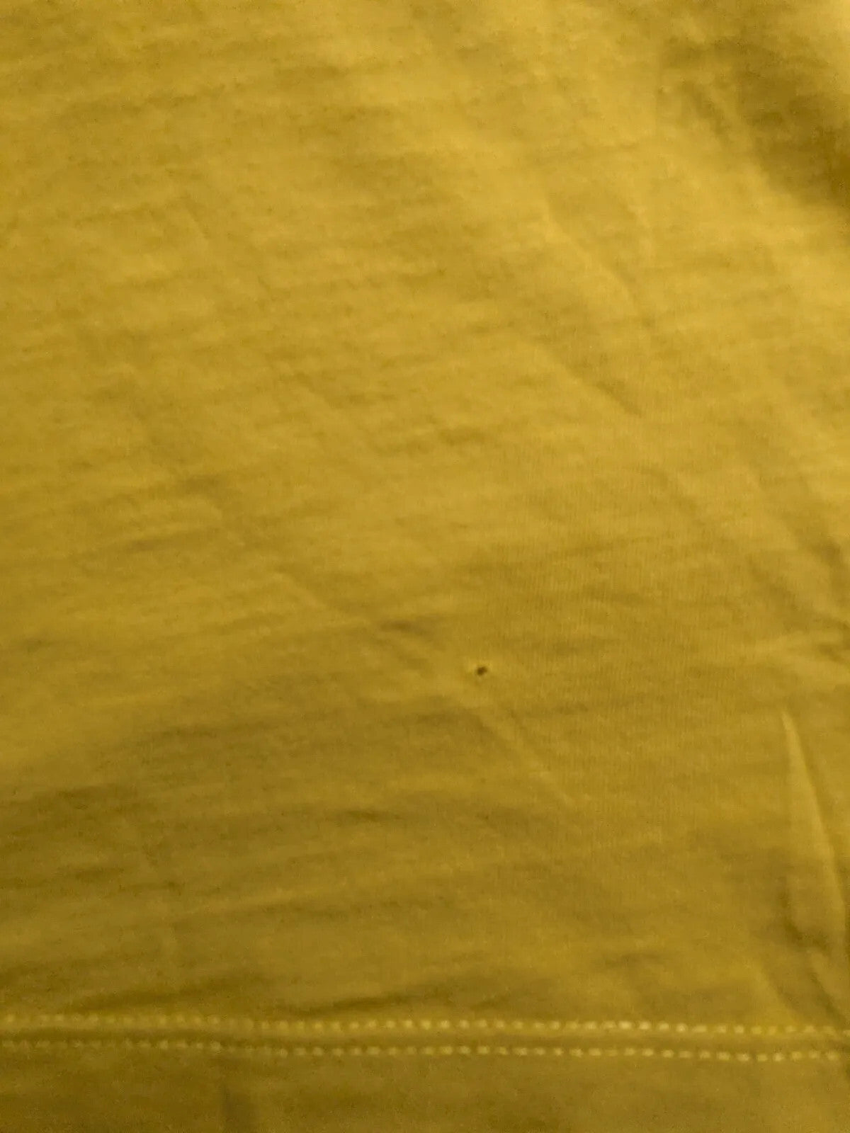 Timberland T Shirt Mens Large Yellow Cotton Short Sleeve Logo Crew Neck