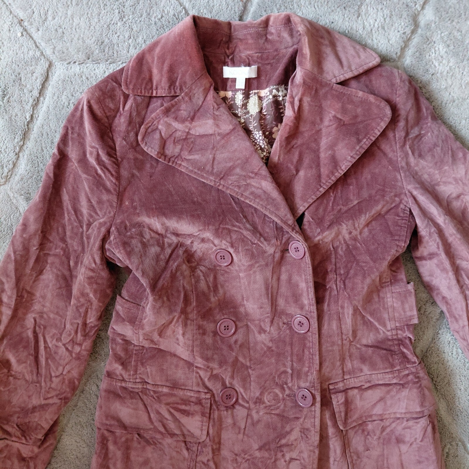 Kookai faux suede trench coat Size UK 14  FR 42 EURO 40 RRP £180