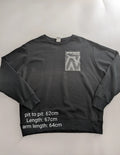 New Balance Crewneck Sweatshirt Large Black Logo Streetwear Pullover