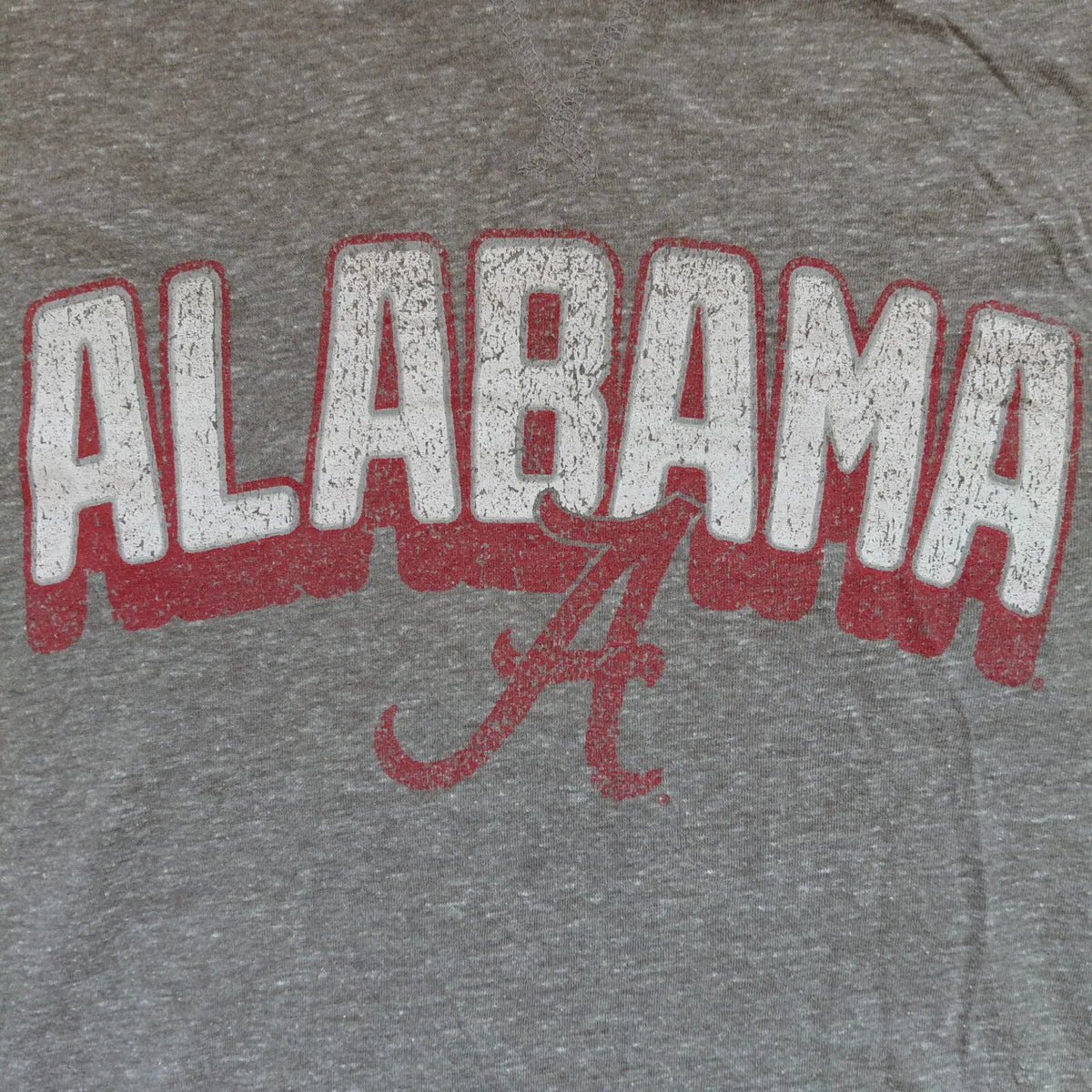 Alabama Graphic T Shirt Small Grey Crew Neck Short Sleeve Graphic Print