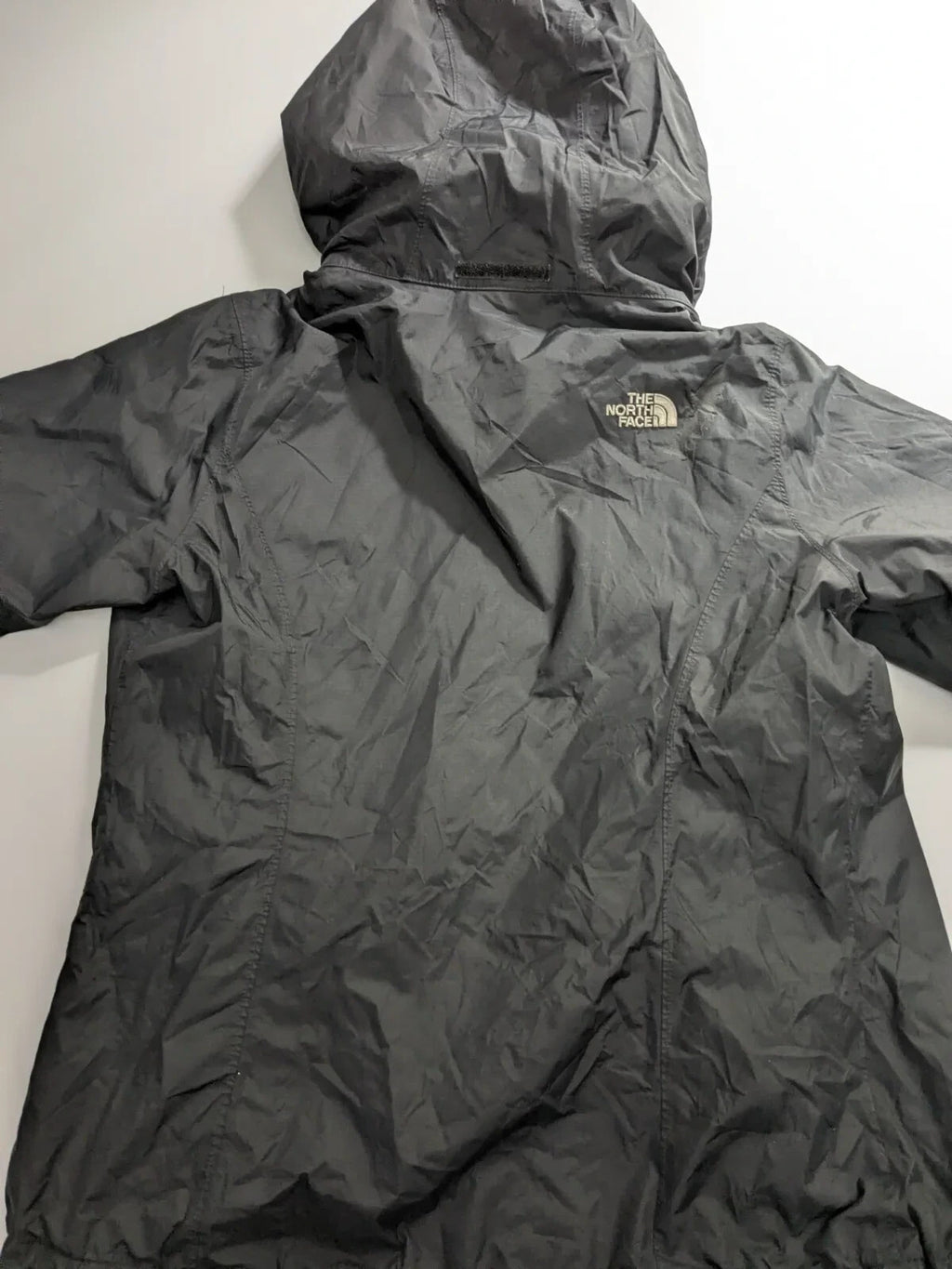 The North Face Shell Jacket Womens Small Black Nylon Ripstop Dryvent Waterproof