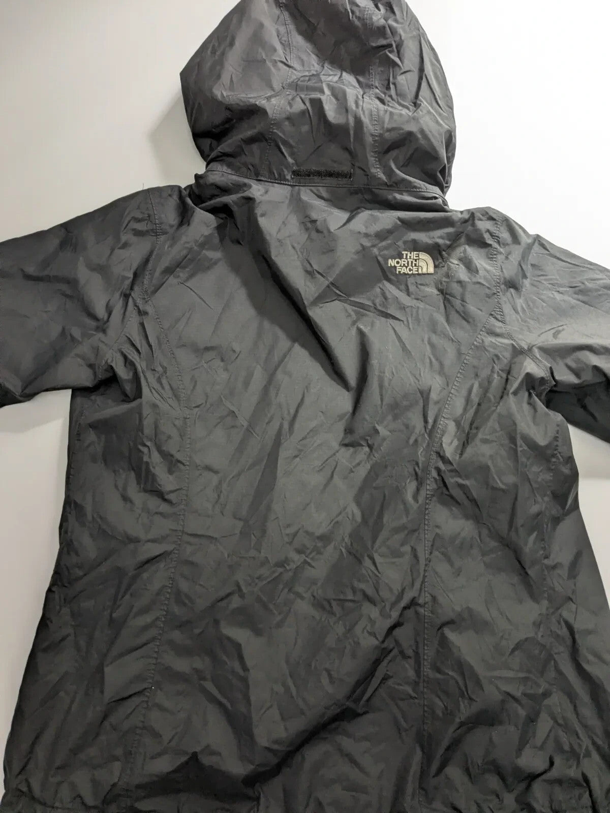 The North Face Shell Jacket Womens Small Black Nylon Ripstop Dryvent Waterproof