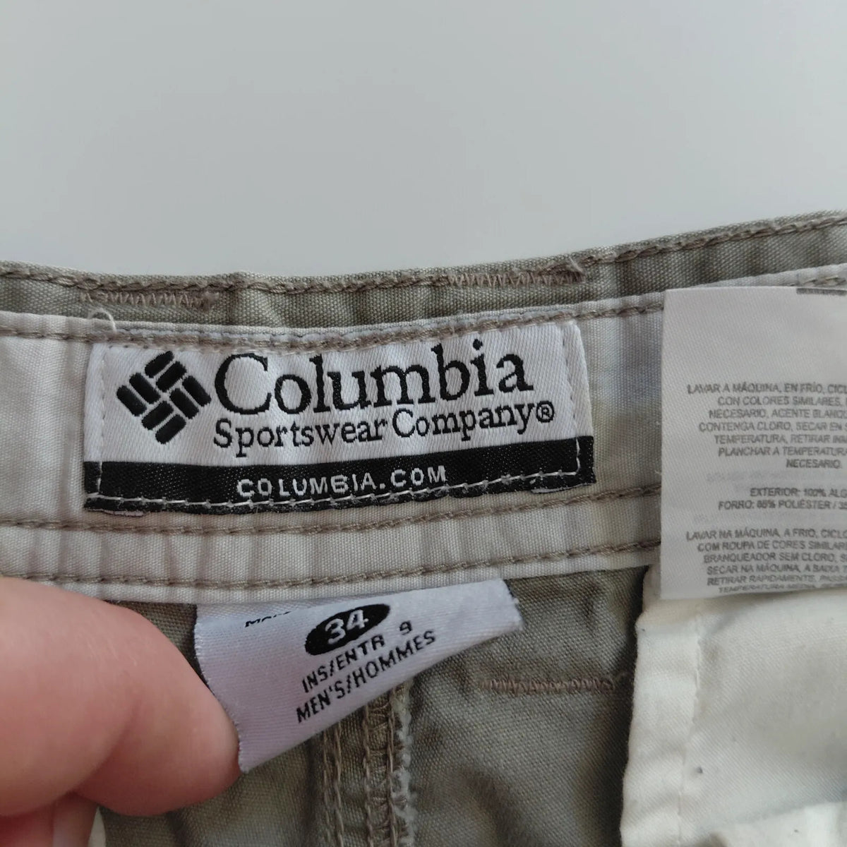 Columbia Cargo Shorts Mens UK34 Beige Cargo Outdoor Utility