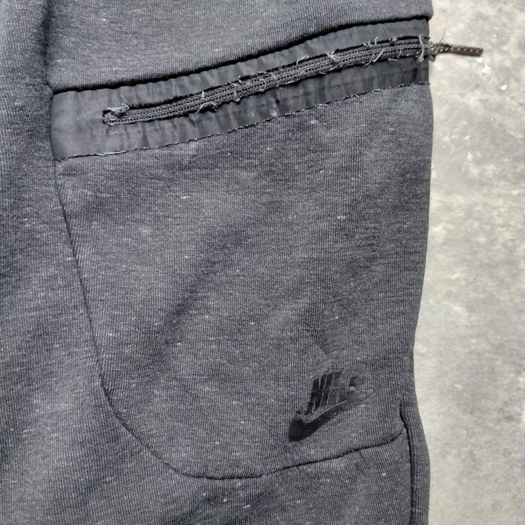 Nike Joggers Mens Charcoal Cotton Fleece Logo Cargo Sweatpants Pullover
