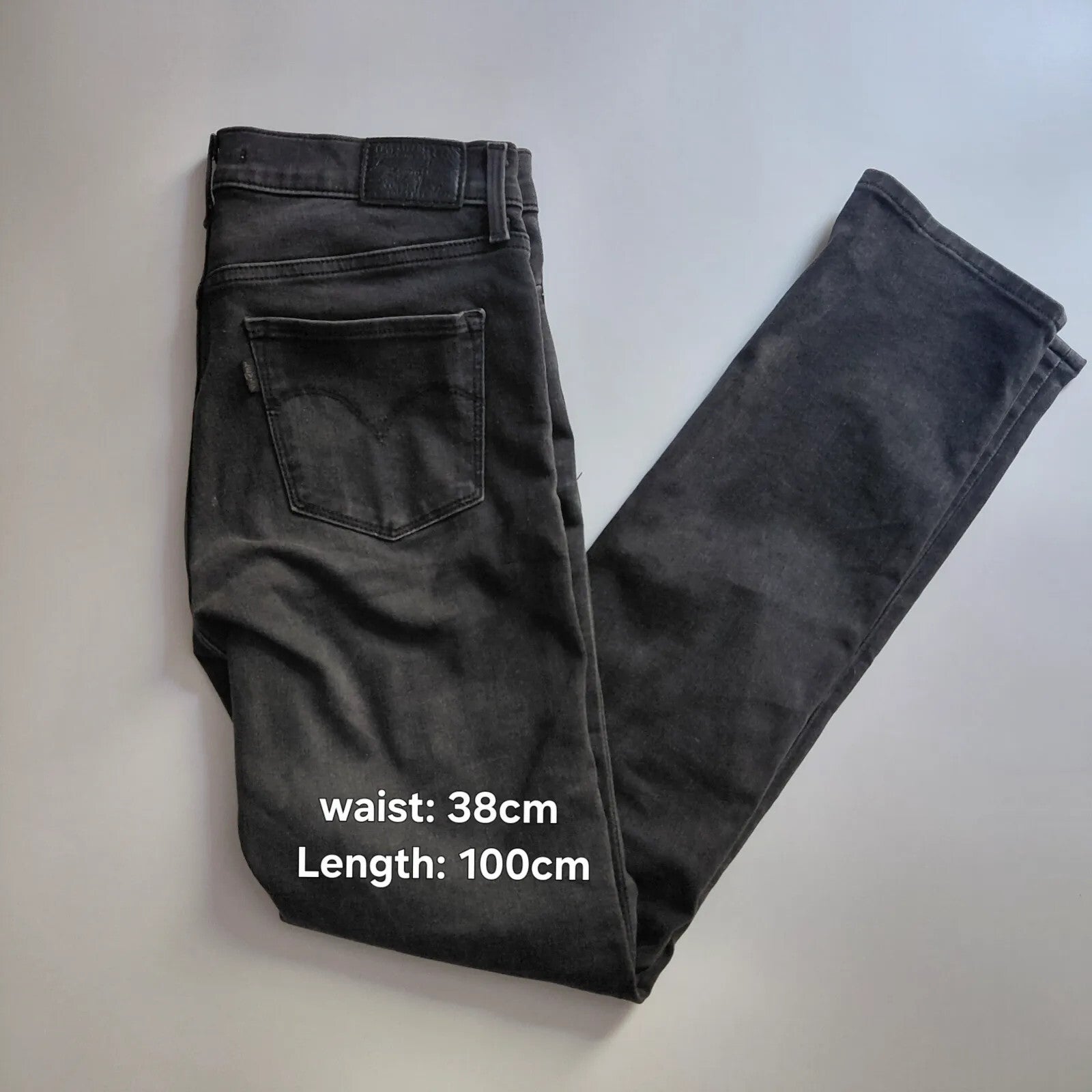 Levis 312 Shaping Slim Jeans Womens UK28 Black Denim Slim Straight Shaping