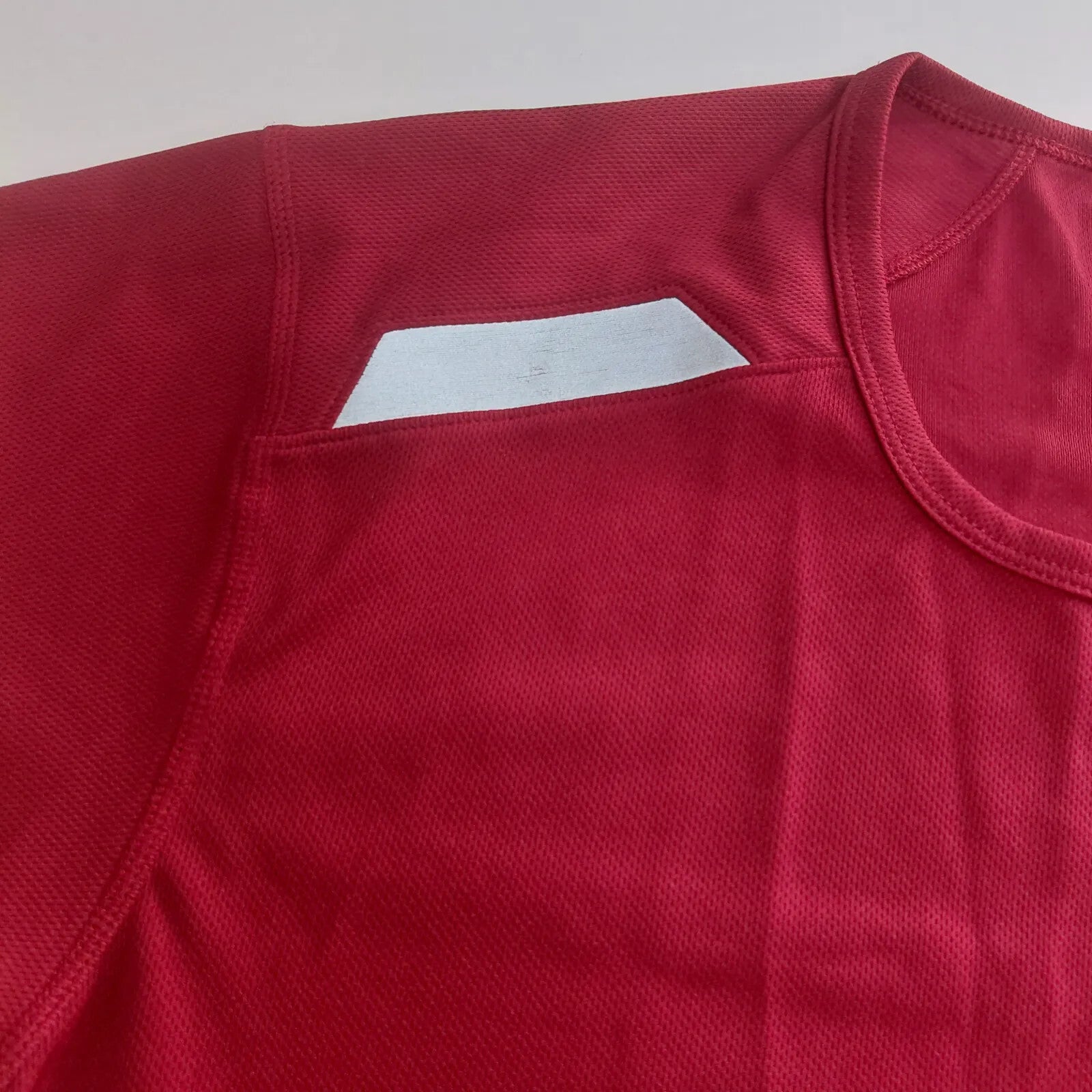 Nike T-Shirt Large Red Dri-FIT Short Sleeve Logo Athletic