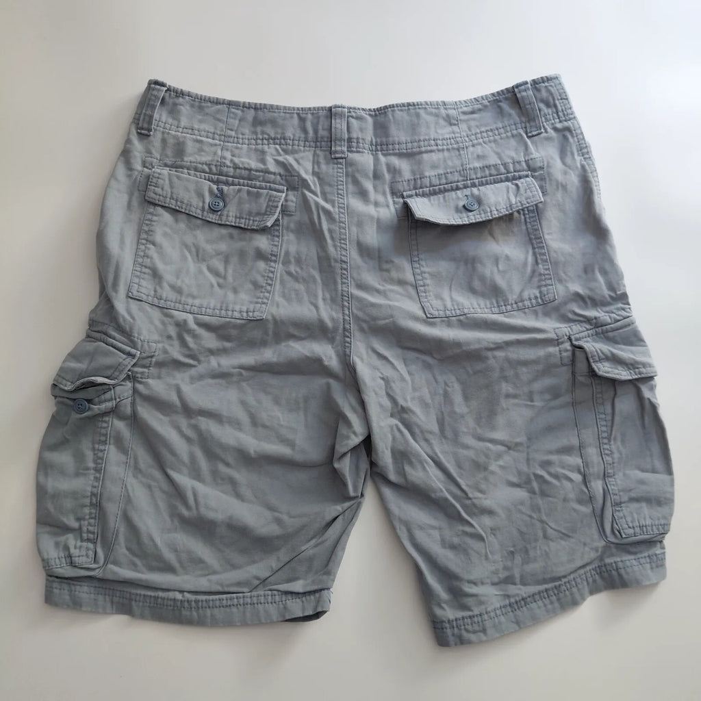 Goodfellow & Co Cargo Shorts Mens UK36 Grey Cotton Cargo Utility Workwear