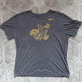 Nike Crew Neck T Shirt Mens XL Black Tri Blend Eagle Graphic Logo Athletic Cut