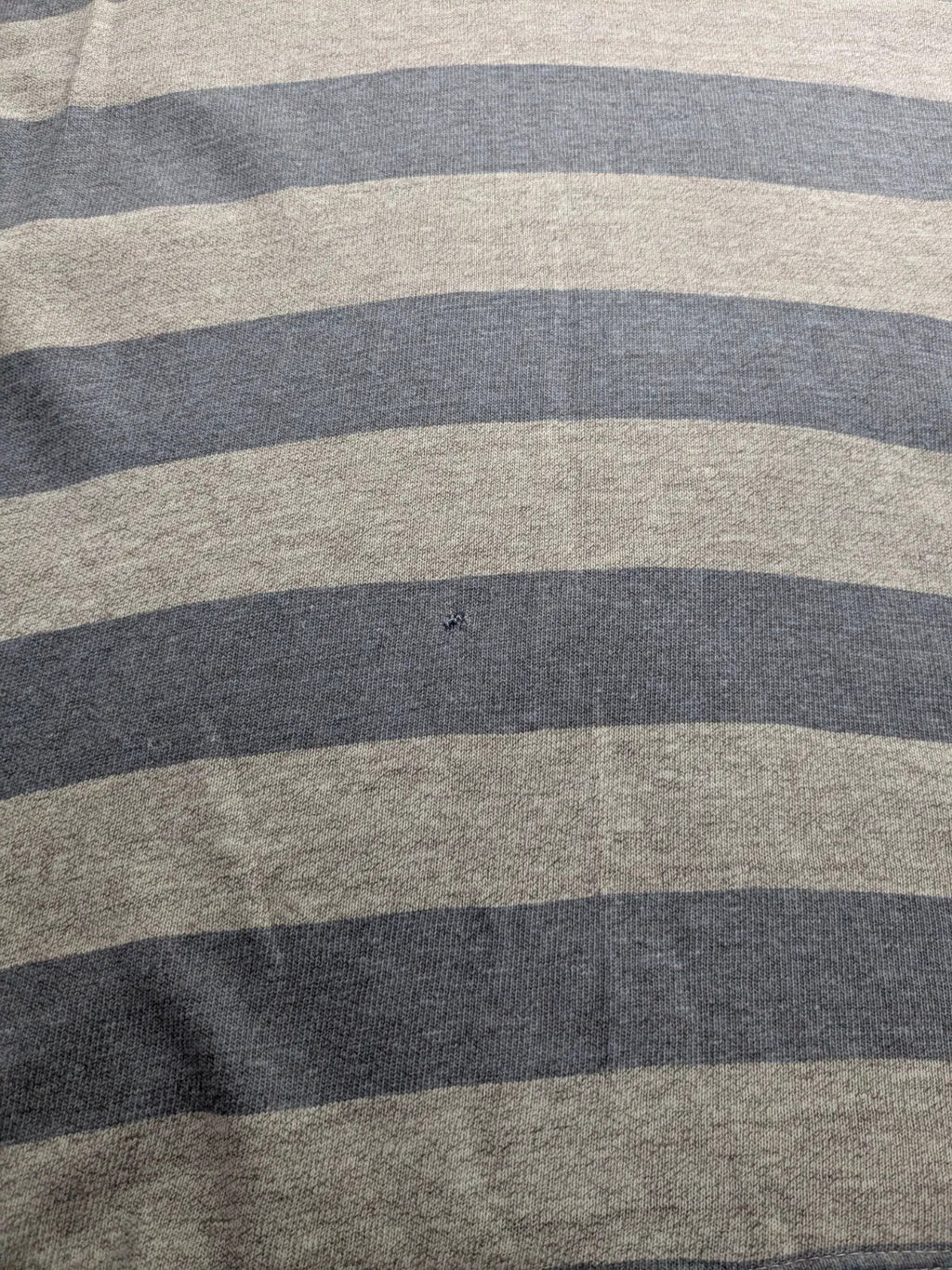 Converse Polo Shirt Mens Grey Striped Logo Button Up Long Sleeve