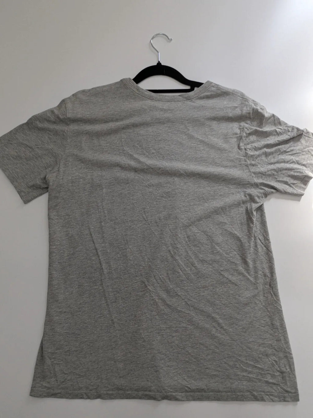 Nike T-Shirt Grey Cotton Logo Graphic Streetwear Short Sleeve Crew Neck