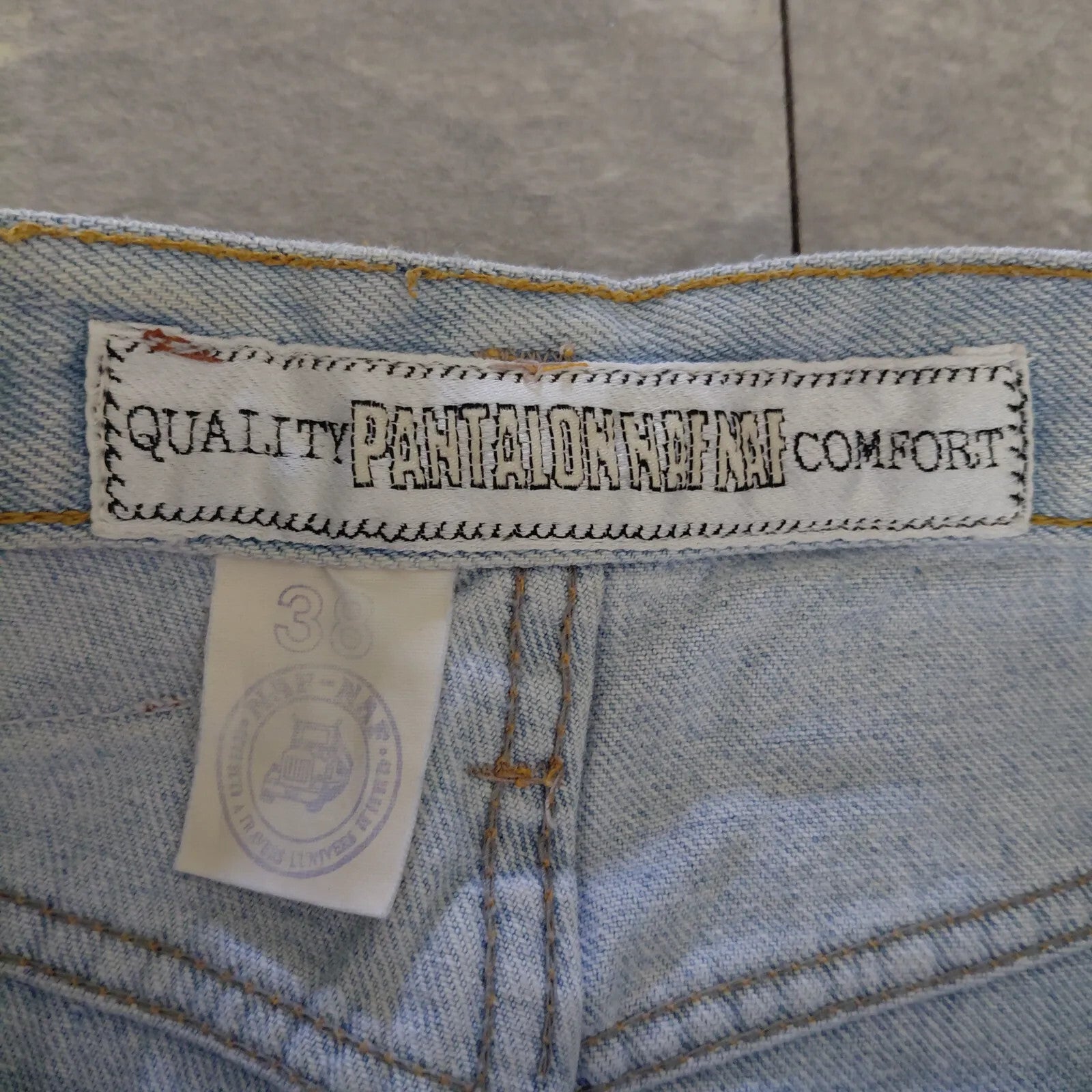 Naf Naf Denim Shorts Womens UK 10 Light Blue Denim Light Wash