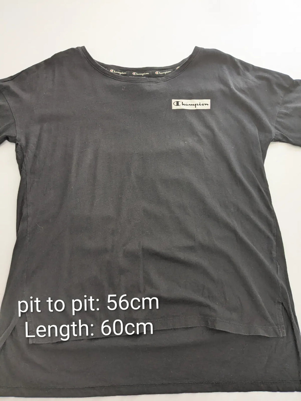 Champion T-Shirt Large Black Logo Streetwear