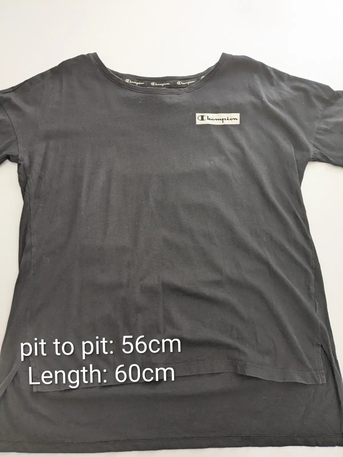 Champion T-Shirt Large Black Logo Streetwear