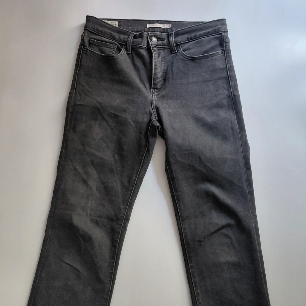 Levis 312 Shaping Slim Jeans Womens UK28 Black Denim Slim Straight Shaping