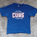 Genuine Merchandise Graphic T Shirt XL Blue Chicago Cubs Logo MLB Baseball Crew