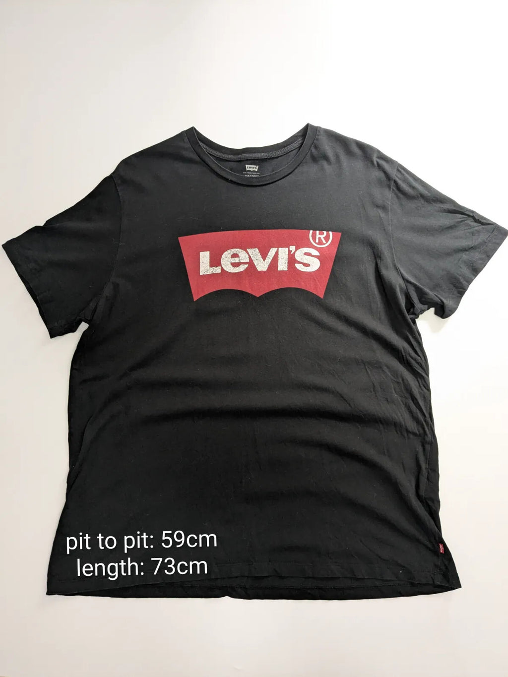 Levis T-Shirt XL Black Cotton Graphic Logo Streetwear