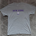 Champion Crew Neck T Shirt Mens Medium Grey New York University Dad Graphic Logo