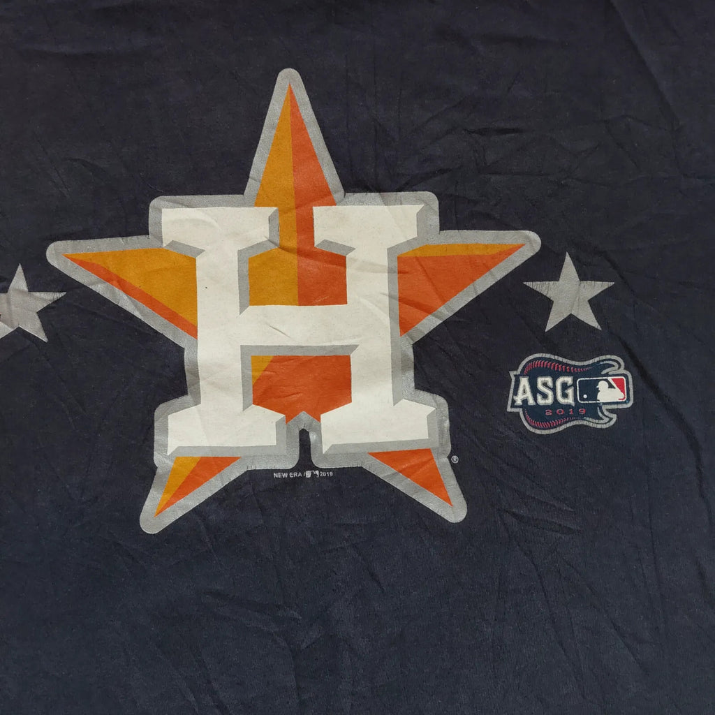 Genuine Merchandise Houston Astros T Shirt Navy Cotton Graphic Logo MLB Baseball