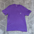 Chaps Pocket T Shirt Men's Medium Purple Cotton Tee