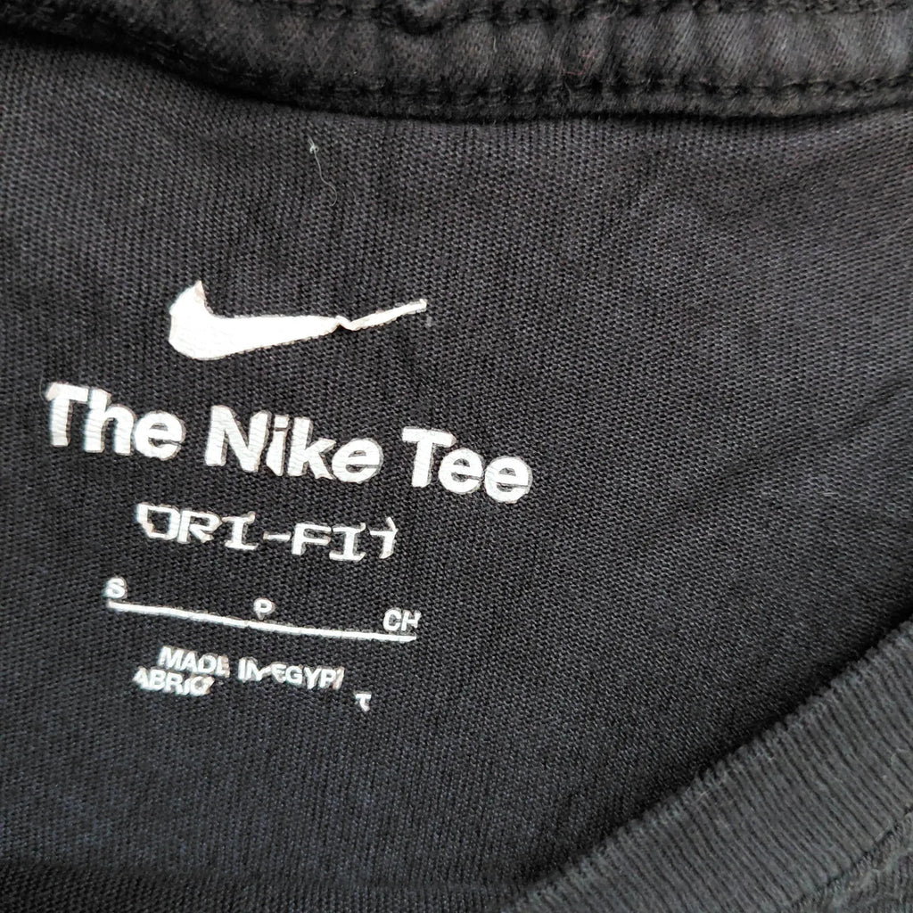 Nike The Nike Tee Dri Fit Crew Neck T Shirt Mens Black Nike Swoosh Short Sleeve