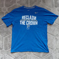 Nike Crew Neck T Shirt XL Blue Cotton Reclaim The Crown Kansas City Royals