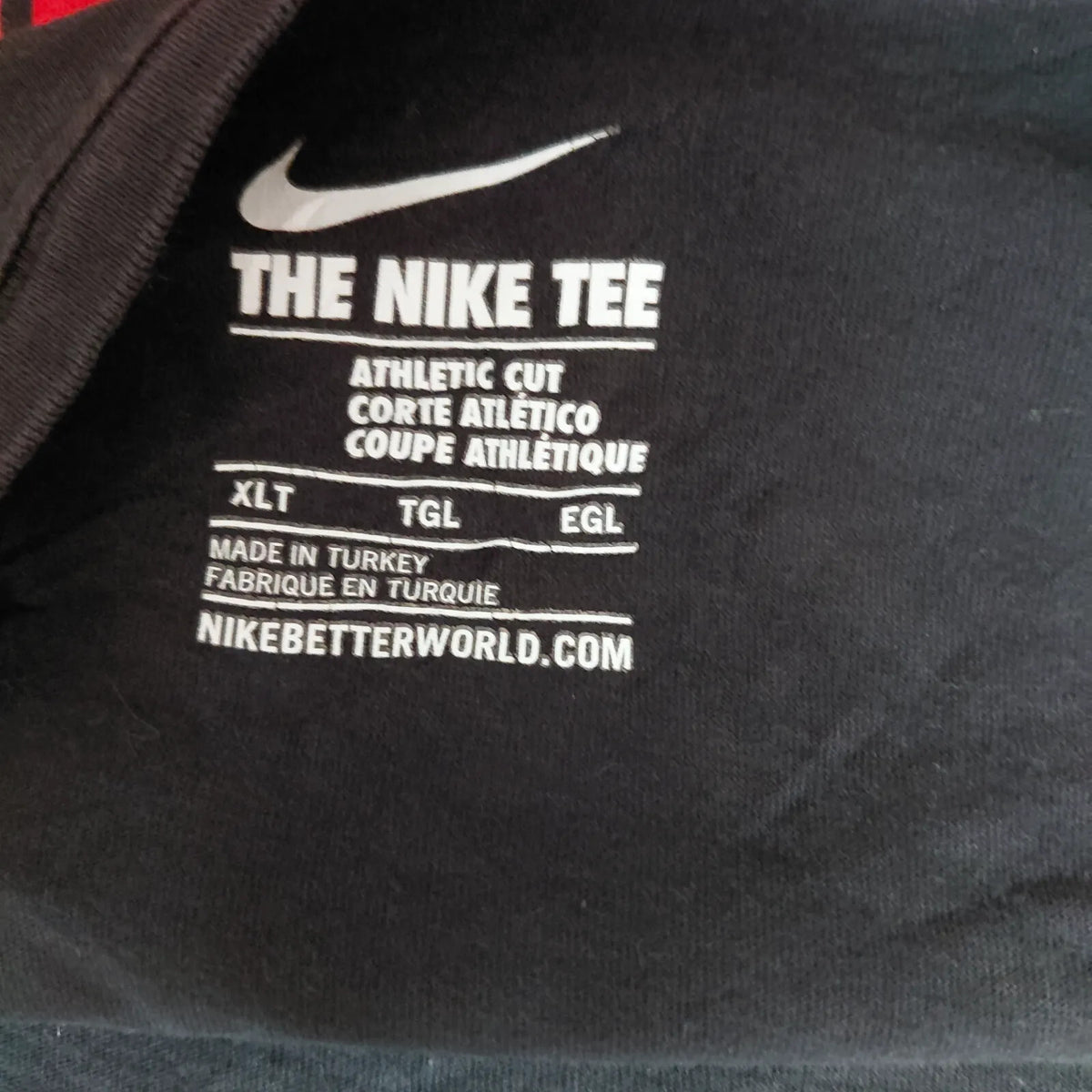 Nike The Nike Tee Athletic Cut T Shirt Mens Black Cotton 35th Squadron Eagle