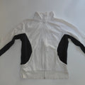 Puma Track Jacket Womens UK12 White Polyester Logo Colour Block Full Zip