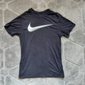 Nike The Nike Tee Dri Fit Crew Neck T Shirt Mens Black Nike Swoosh Short Sleeve