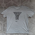 Nike Crew Neck T Shirt XL Grey Basketball Hoop Graphic Dri Fit Athletic Cut