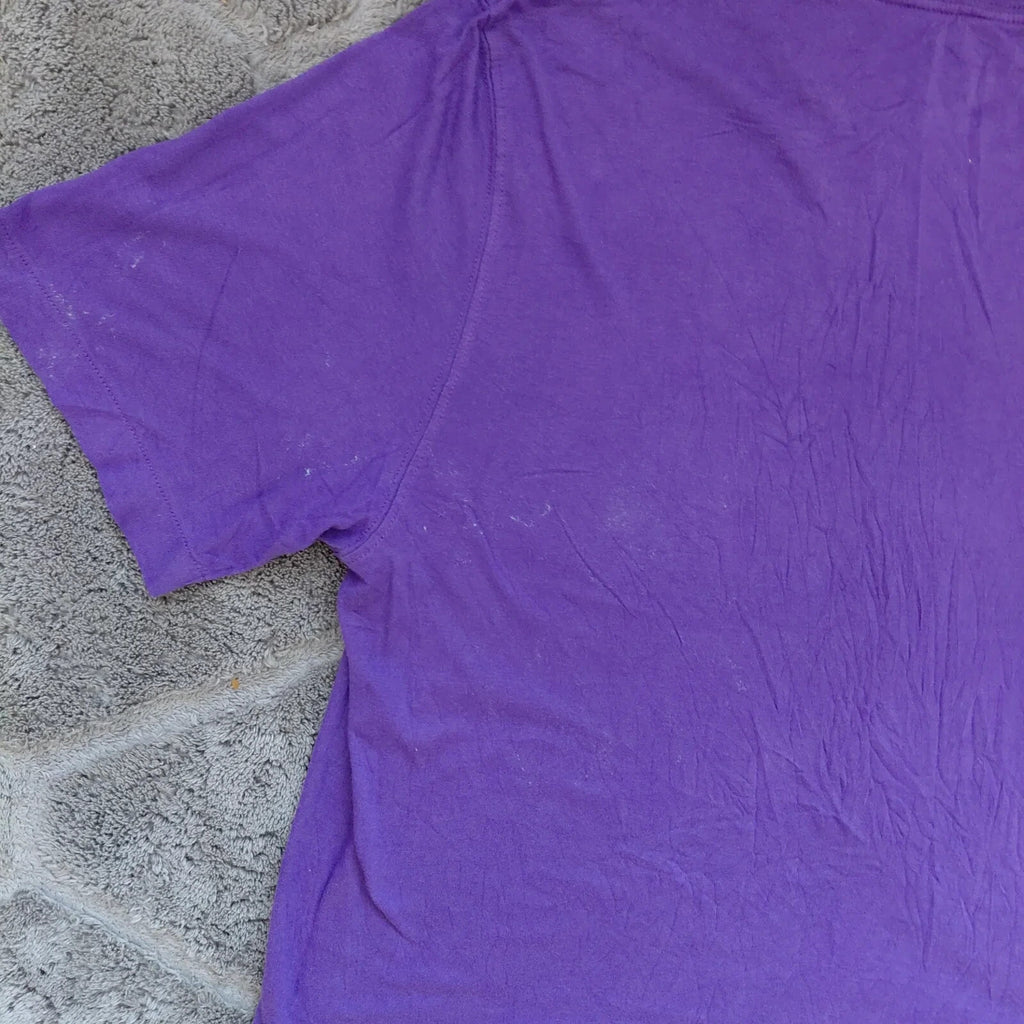 Chaps Pocket T Shirt Men's Medium Purple Cotton Tee