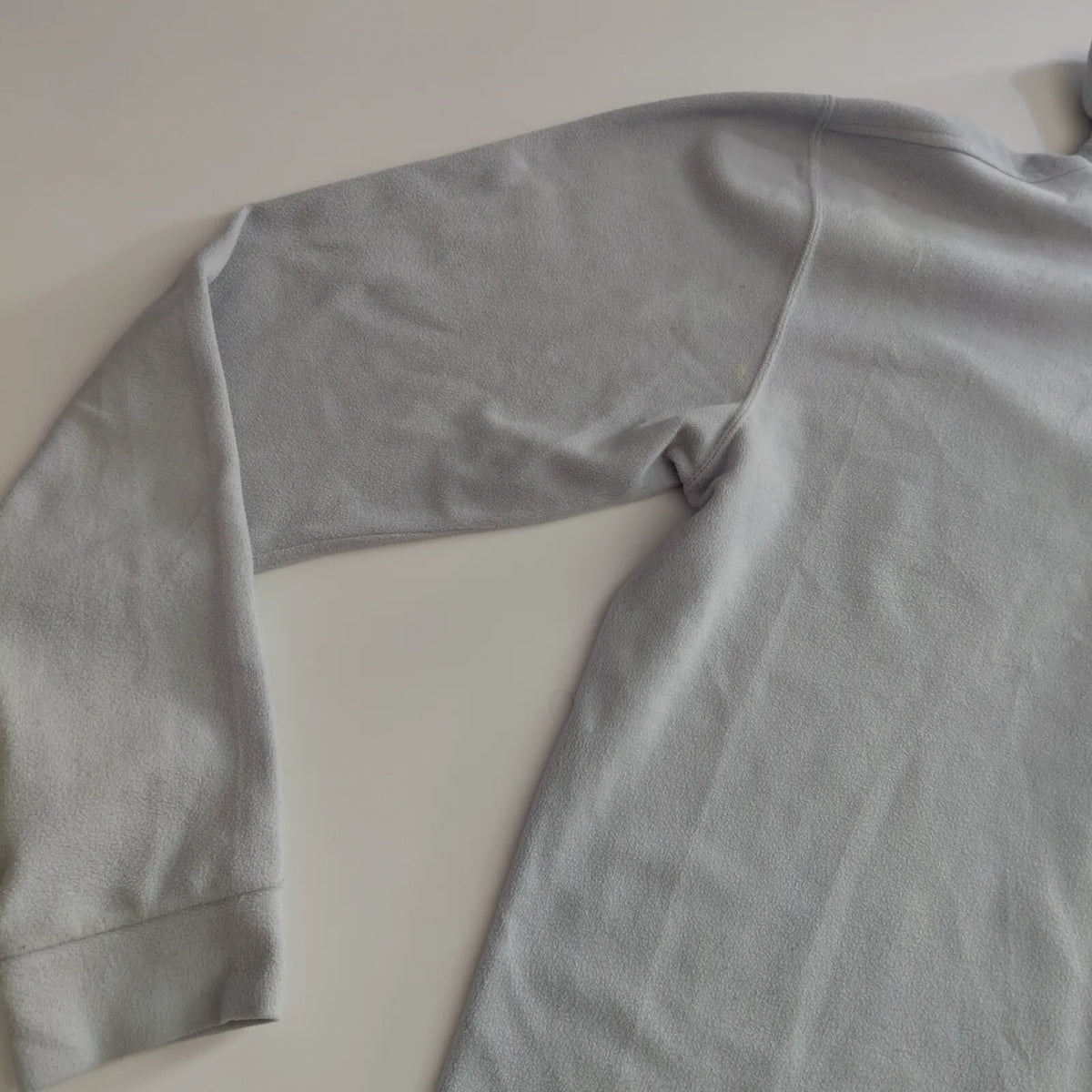 Champion 1/4 Zip Fleece Grey Logo Embroidered Outdoor