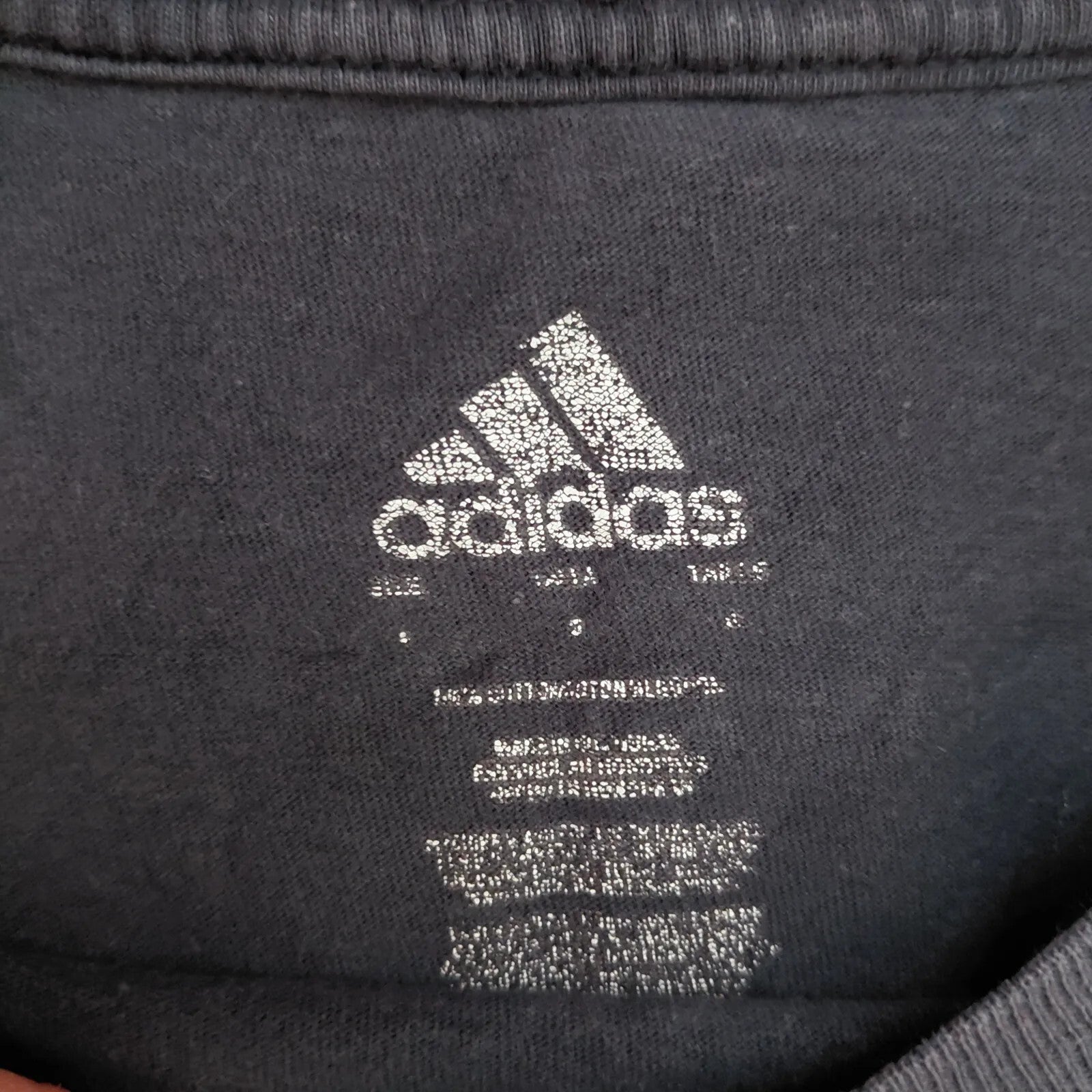 Adidas Men's Navy Logo T Shirt Size ? Graphic Cotton Tee