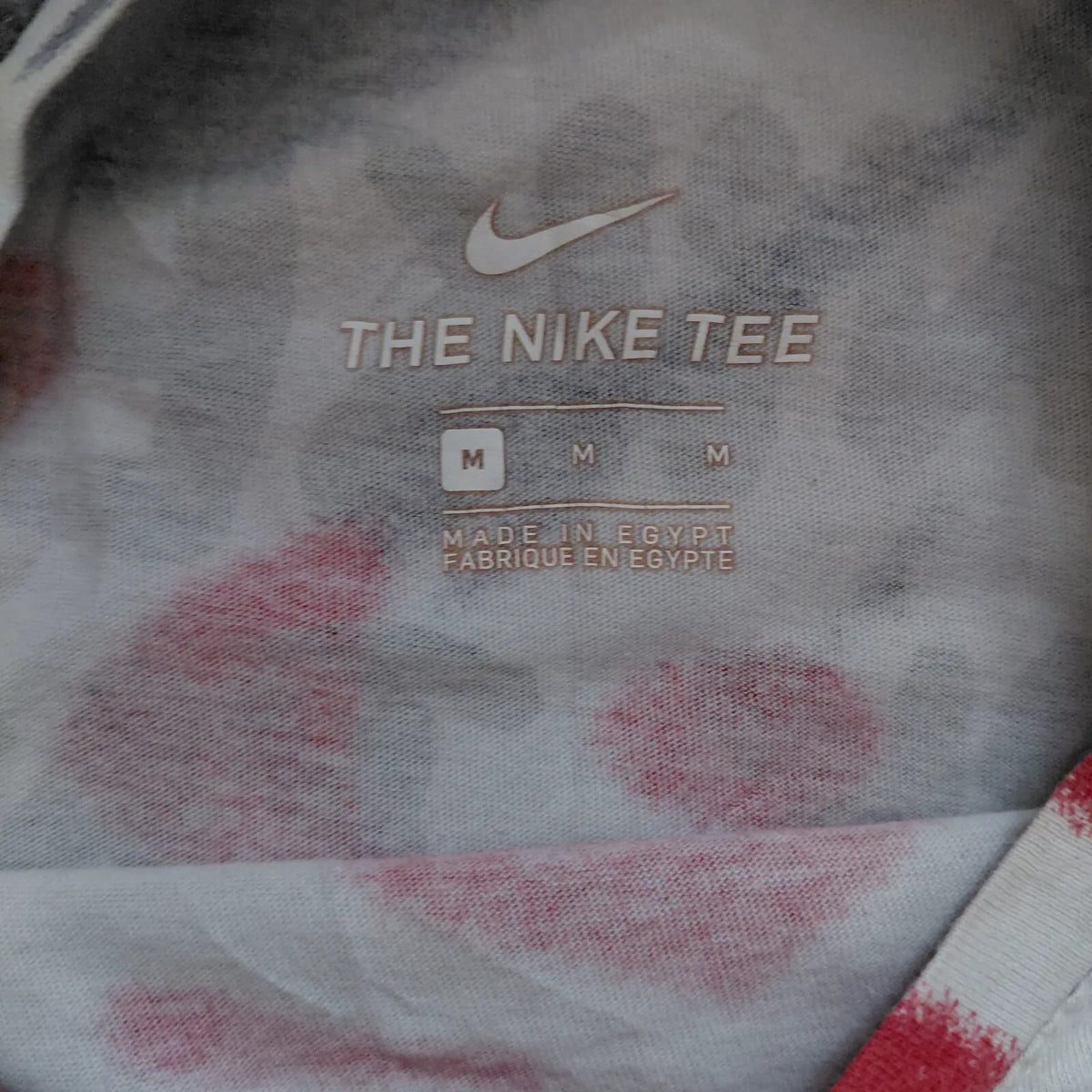 Nike The Nike Tee Crew Neck T Shirt Mens Medium White Graphic Logo Short Sleeve