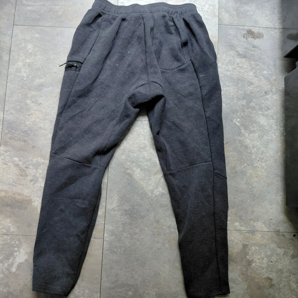 Nike Joggers Mens Charcoal Cotton Fleece Logo Cargo Sweatpants Pullover