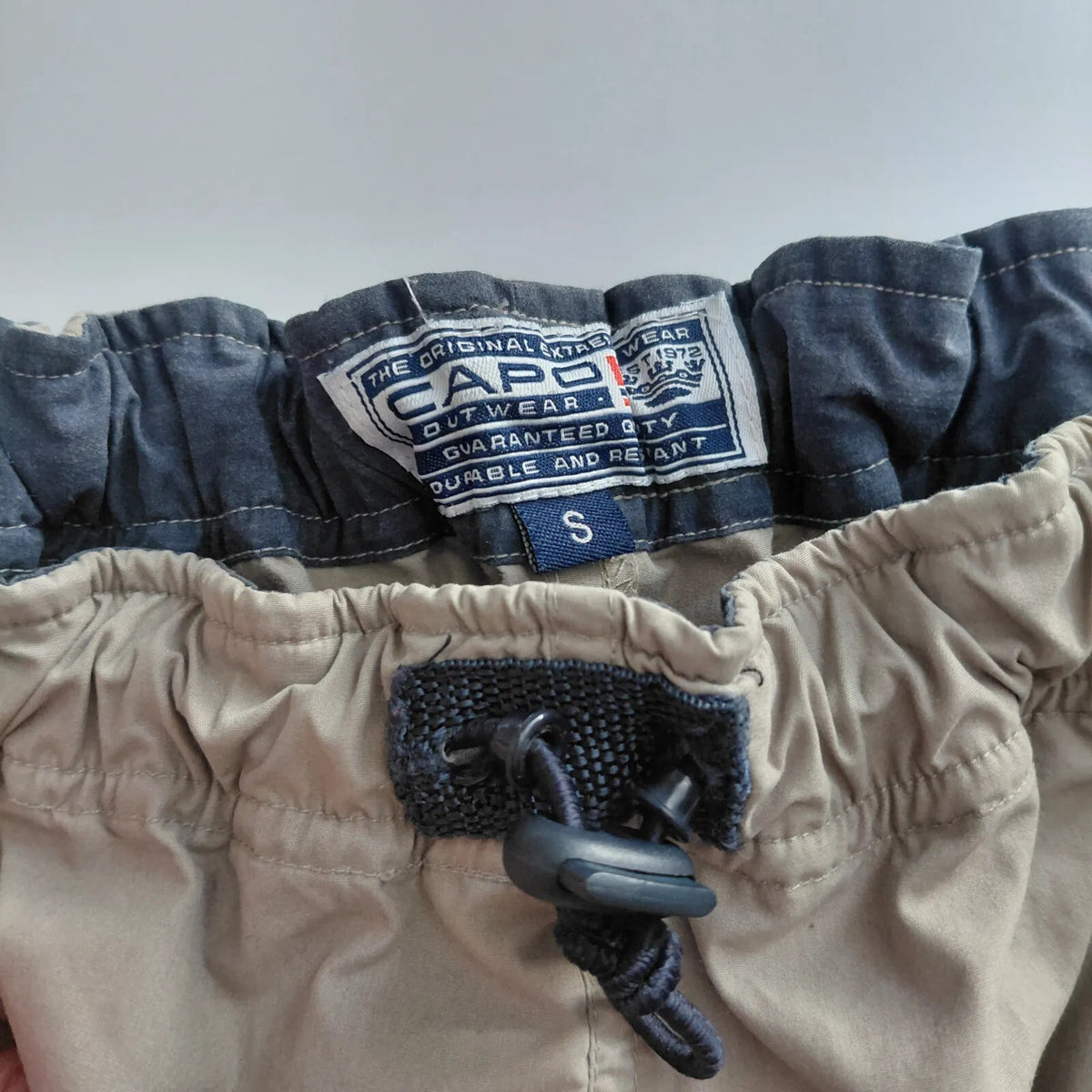Capo Outwear Cargo Trousers Mens S Beige Straight Leg Cargo Outdoor