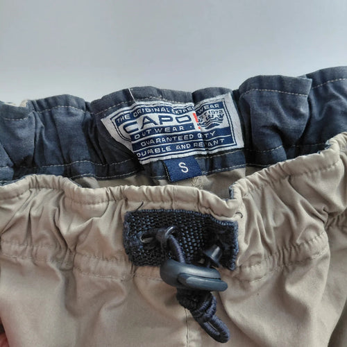 Capo Outwear Cargo Trousers Mens S Beige Straight Leg Cargo Outdoor